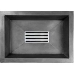 Linkasink 20-1/4" Rectangular Concrete Undermount Bathroom Sink