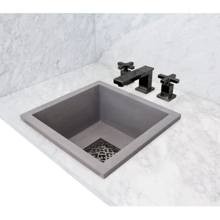 Linkasink 16" Square Concrete Drop In Bathroom Sink - Image 5