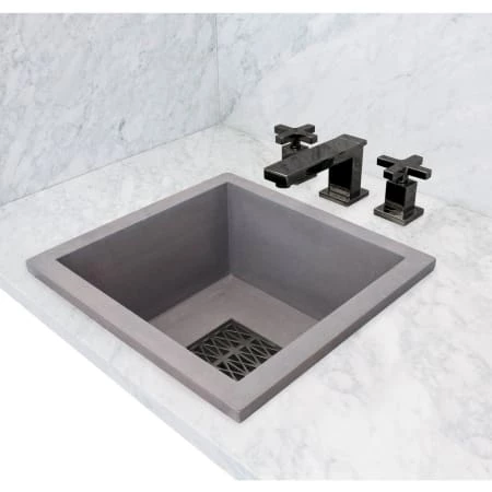 Linkasink 16" Square Concrete Drop In Bathroom Sink - Image 6