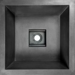 Linkasink 16" Square Concrete Drop In Bathroom Sink