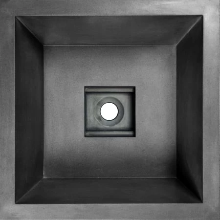 Linkasink 16" Square Concrete Drop In Bathroom Sink