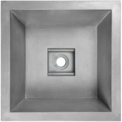 Linkasink 16" Square Concrete Undermount Bathroom Sink
