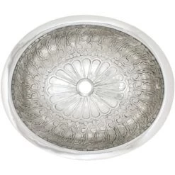 Linkasink Cast Bronze 18-1/2" Oval Yellow Bronze Drop In, Undermount, or Vessel Bathroom Sink