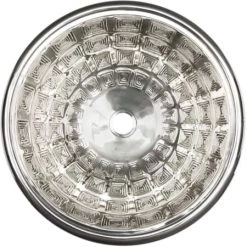 Linkasink Cast Bronze 14" Circular Yellow Bronze Drop In or Vessel Bathroom Sink