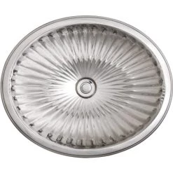Linkasink Cast Bronze 18-1/2" Circular Yellow Bronze Drop In or Undermount Bathroom Sink
