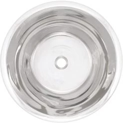 Linkasink Cast Bronze 17" Circular Bronze Drop In or Undermount Bathroom Sink