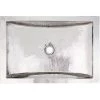 Linkasink Hammered Metals 20" Rectangular Drop In or Undermount Bathroom Sink