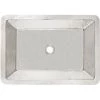 Linkasink Hammered Metals 20" Rectangular Drop In or Undermount Bathroom Sink