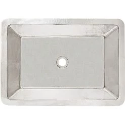 Linkasink Hammered Metals 20" Rectangular Drop In or Undermount Bathroom Sink