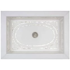 Linkasink Inlay 20-3/4" Rectangular Marble Undermount Bathroom Sink