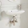 Signature Hardware Belvidere 20" Vitreous China Wall Mounted Bathroom Sink with Single Faucet Hole