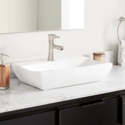 Signature Hardware Crandell 20" Vitreous China Vessel Bathroom Sink with 1 Faucet Hole