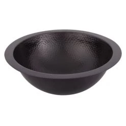 Signature Hardware Alena 17" Copper Drop-In / Undermount Bathroom Sink