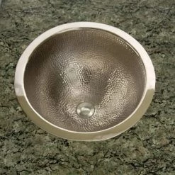 Signature Hardware Bianca 18" Copper Drop In or Undermount Bathroom Sink