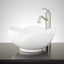 Signature Hardware Blooming 15-1/2" Vitreous China Vessel Bathroom Sink
