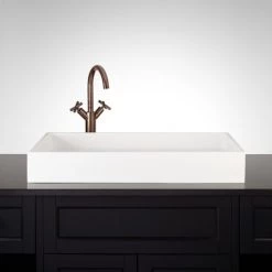 Signature Hardware Cosima 28" Resin Vessel Bathroom Sink