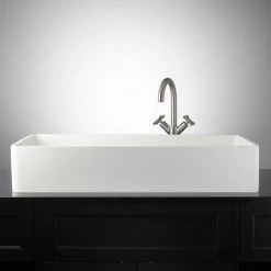 Signature Hardware Capella 32" Resin Vessel Bathroom Sink
