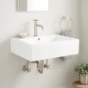 Signature Hardware Whitshed Rectangular Porcelain Wall Mounted Sink