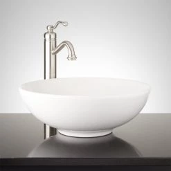 Signature Hardware Sarasota 15-1/2" Fireclay Vessel Bathroom Sink