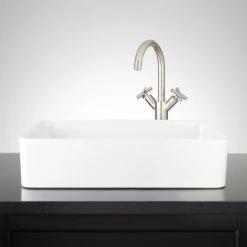 Signature Hardware Hibiscus 20" Fireclay Vessel Bathroom Sink