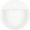 Signature Hardware Hibiscus 17" Fireclay Vessel Bathroom Sink with Single Faucet Hole