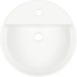 Signature Hardware Hibiscus 17" Fireclay Vessel Bathroom Sink with Single Faucet Hole