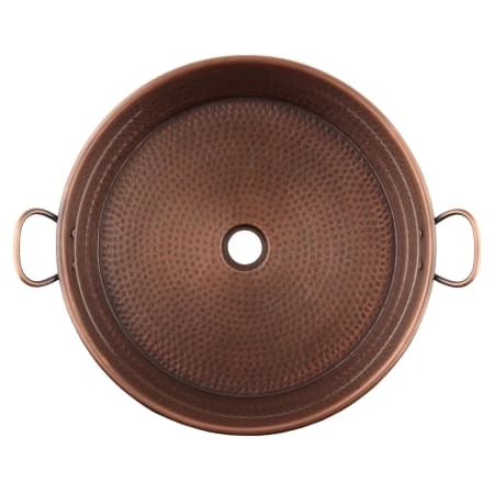 Signature Hardware 18" Copper Vessel Bathroom Sink - Image 5