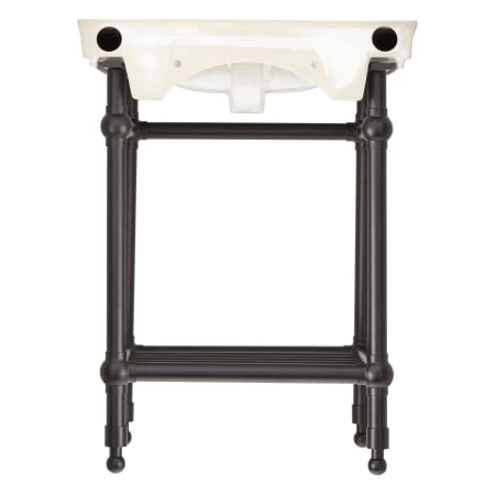 Signature Hardware Eastcott 26-1/4" Porcelain Console Traditional Bathroom Sink with Single Faucet Hole - Image 5