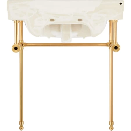 Signature Hardware Cierra 30" Vitreous China Console Bathroom Sink with 3 Faucet Holes at 8" Centers - Image 3